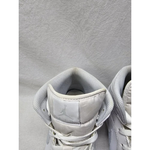 NIKE Jordan 1 high White Pure Platinum High Tops Mens Size 12 554724-108 - Picture 7 of 16